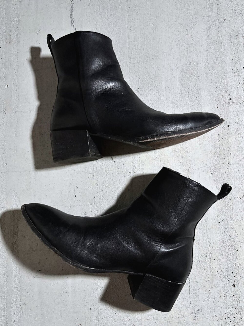 Thursday Boot Co Everyday Black Leather Zip Ankle Boots Women's 7.5